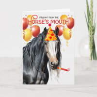 Gypsy Vanner Piebald Horse Funny Birthday