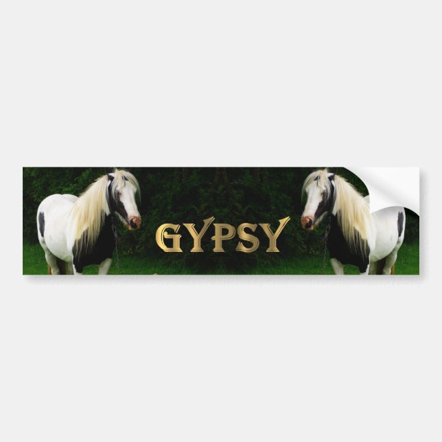 Gypsy Vanners Bumper Sticker (Front)