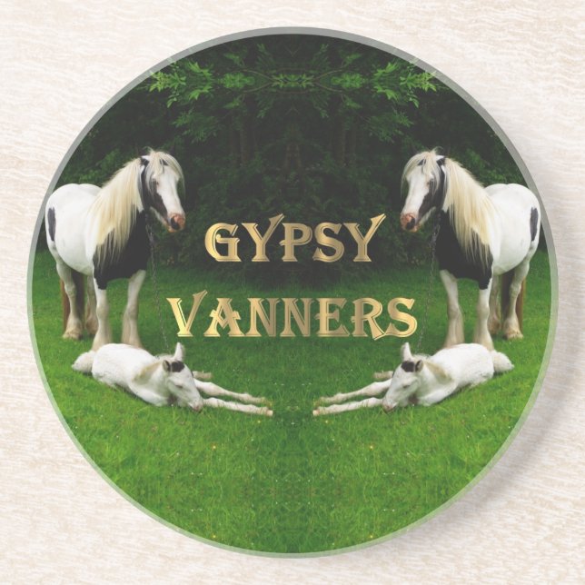 Gypsy Vanners Drink Coaster (Front)