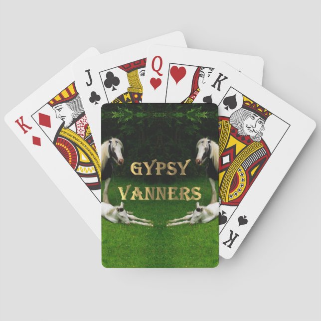 Gypsy Vanners Playing Cards (Back)