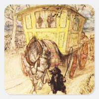 Gypsy Wagon – Golden Afternoon by Arthur Rackham