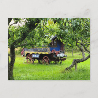 gypsy wagon postcard