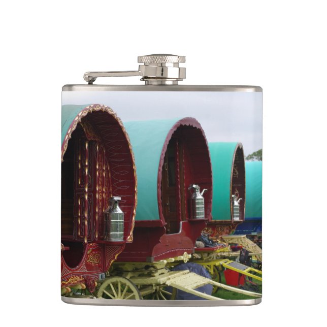 Gypsy wagons hip flask (Front)