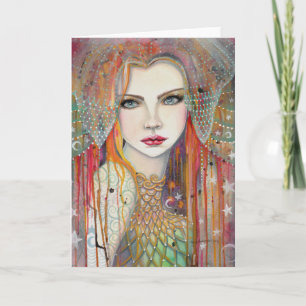 Gypsy Woman Fantasy Art by Molly Harrison Card