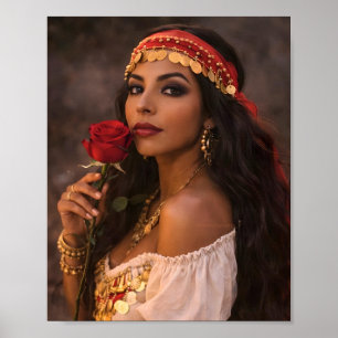 gypsy woman poster gitana art