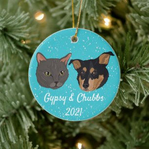 Gypsys n Chubbs Ceramic Tree Decoration