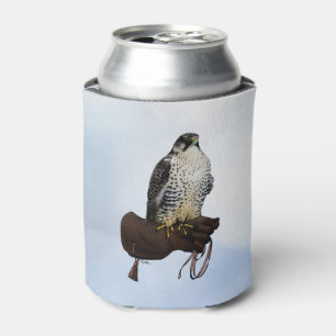 Gyrfalcon on Glove Can Cooler
