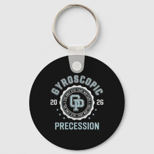 Gyroscopic Precession Disc Golf Physics Crest Key Ring