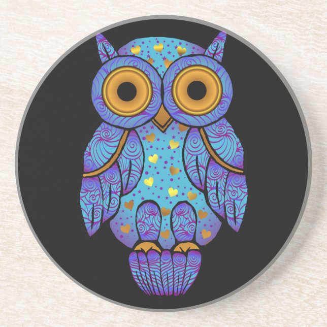 H00t Owl Midnight Madness Coaster (Front)