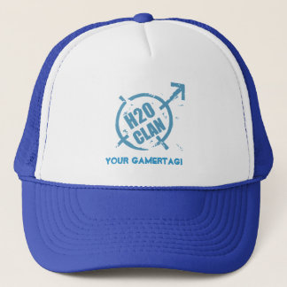 H20 Hat- Blue logo Trucker Hat