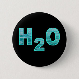 H2O 6 CM ROUND BADGE