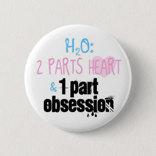 H2O 6 CM ROUND BADGE