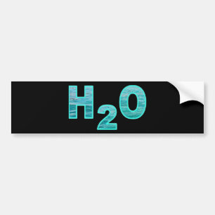 H2O BUMPER STICKER