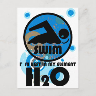 H2O_SWIMMER POSTCARD