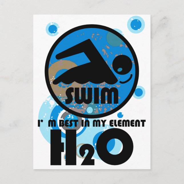 H2O_SWIMMER POSTCARD (Front)