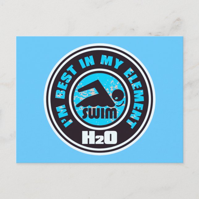 H2O_SWIMMER POSTCARD (Front)