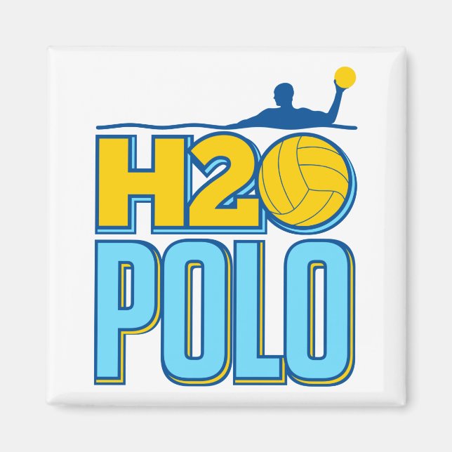 H2O Water Polo Magnet (Front)
