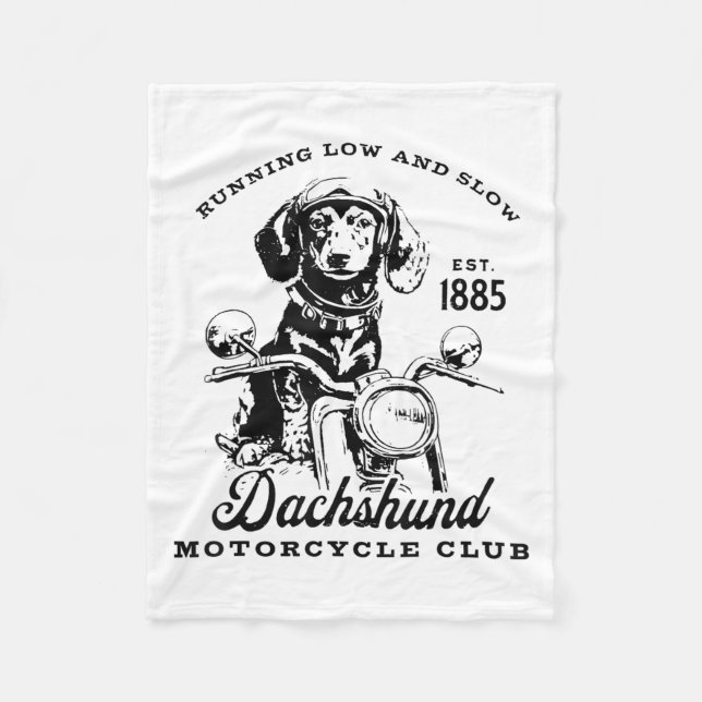 H&amp;h New Life Clothing Uni-adults Dachshund Mot Fleece Blanket (Front)