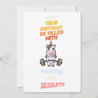 H appy birthdya card protein and deadlift lover