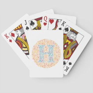 “H” Eye Test Letter Playing Cards