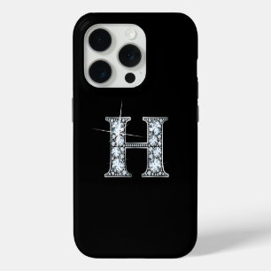 H Faux Diamond Monogram iPhone 15 Pro Case