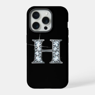 H Faux Diamond Monogram iPhone 15 Pro Case