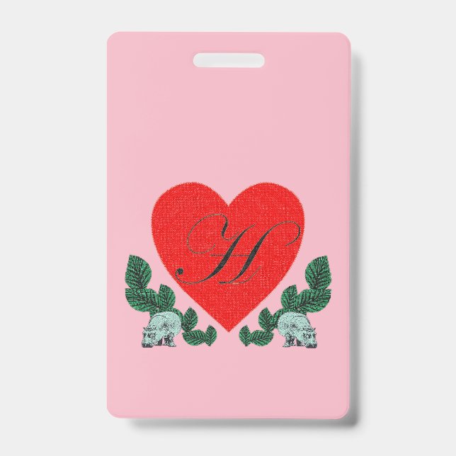 H for Hippopotamuses ID Badge (Front)