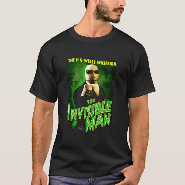 H G Wells The Invisible Man Movie T-Shirt  (Front)