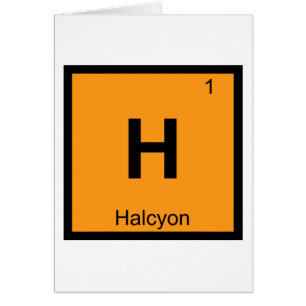 H - Halcyon Greek Chemistry Periodic Table Symbol