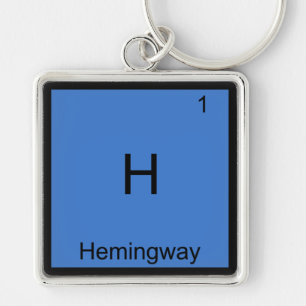 H - Hemingway Funny Chemistry Element Symbol Tee Key Ring