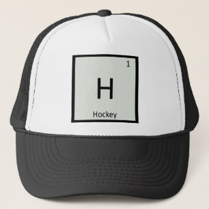 H - Hockey Sports Chemistry Periodic Table Symbol Trucker Hat