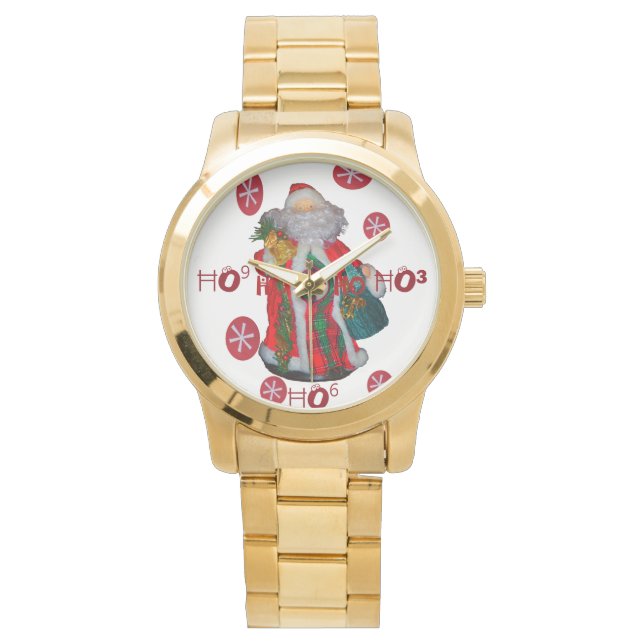 H³ HoHoHo Santa Time Custom Graphics art design Watch (Front)