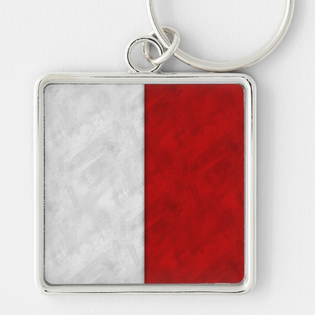H Hotel Watercolor Nautical Signal Maritime Flag Key Ring (Front)