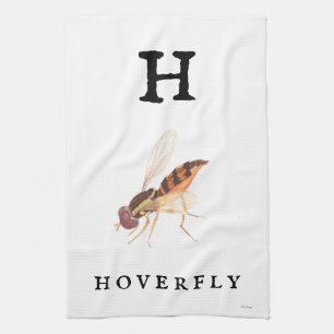 "H" Hoverfly  Tea Towel
