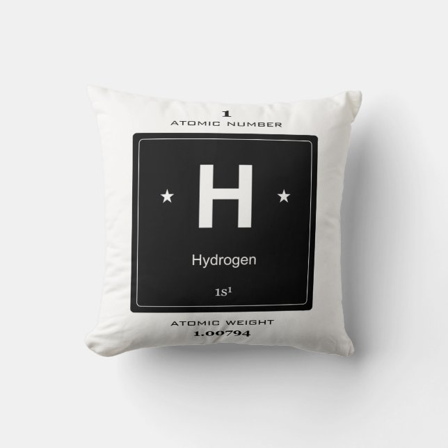 H, Hydrogen (Chemical Elements) Cushion (Front)
