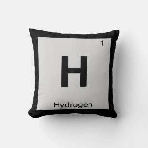 H - Hydrogen Chemistry Periodic Table Symbol Cushion