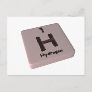 H Hydrogen Postcard