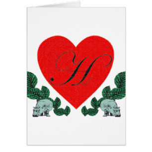 H in a heart