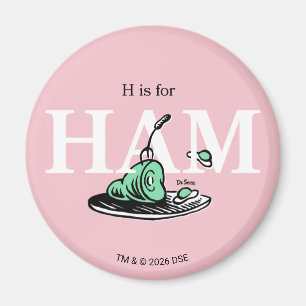 "H is for HAM" Alphabet Design Magnet