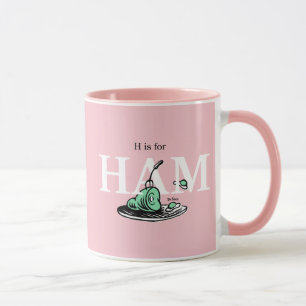 "H is for HAM" Alphabet Design Mug