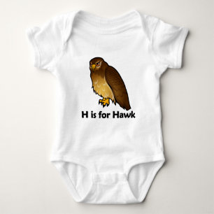 H is for Hawk Baby Bodysuit