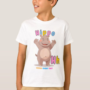 “H is for Hippo” Alphabet Tee – Grow Every Day