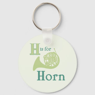 H is for Horn Key Ring