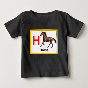 H is for Horse Baby T-Shirt