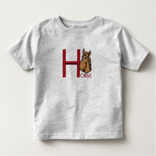 H is for Horse Toddler T-Shirt