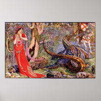 H J Ford Vintage Illustration St. George Poster