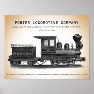 H K Porter Locomotive Company Class B-T4 Print
