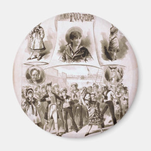 H.M.S. Pinafore Vintage Theatre Magnet