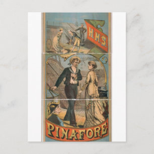 H.M.S. Pinafore Vintage Theatre Postcard
