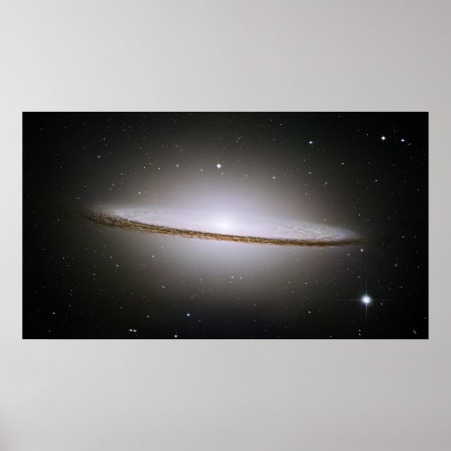 H Majestic Sombrero Galaxy M104 Poster (Front)